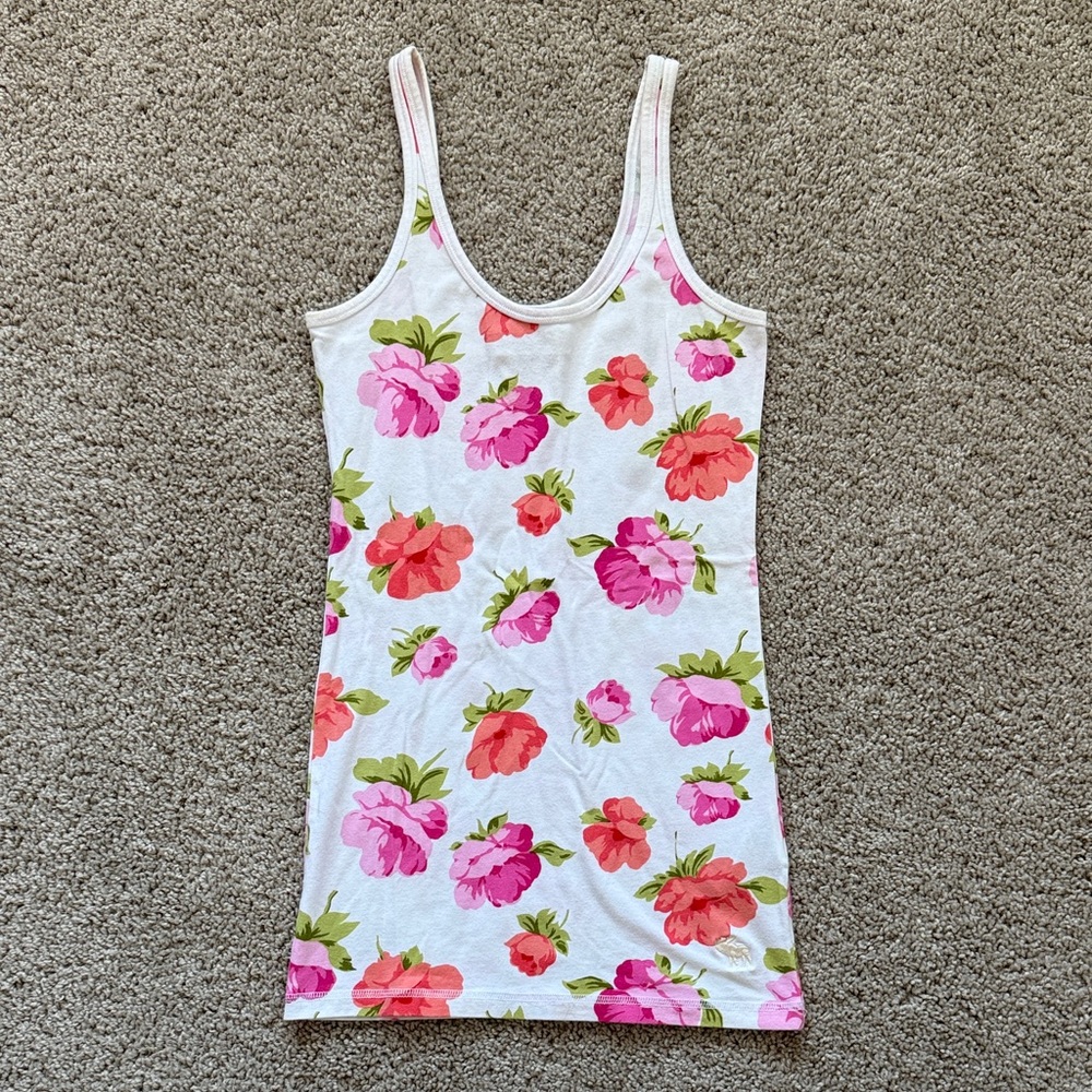 Vintage Y2K Abercrombie & Fitch Floral Tank Top